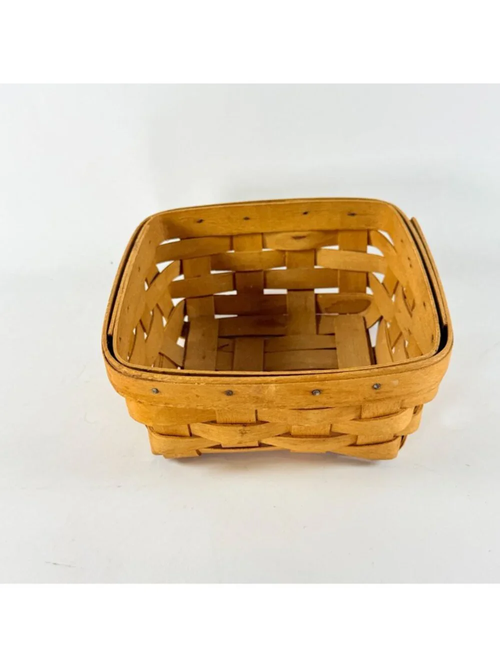 Longaberger 1996,2001 & 2002 Hand Woven Wooden Baskets Square & Rectangular USA